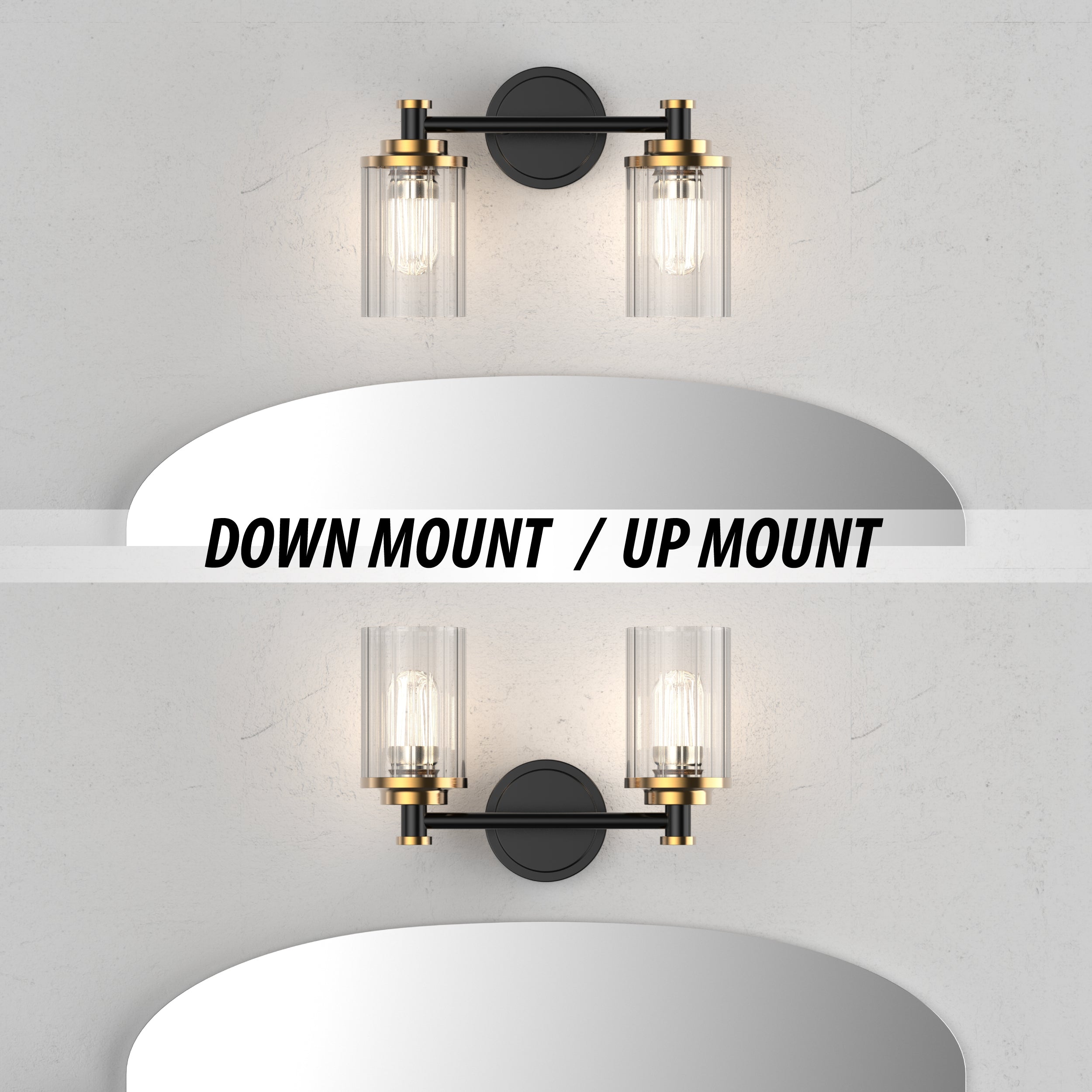 PHIXART Warm Color Bathroom Dimmable Vanity Light
