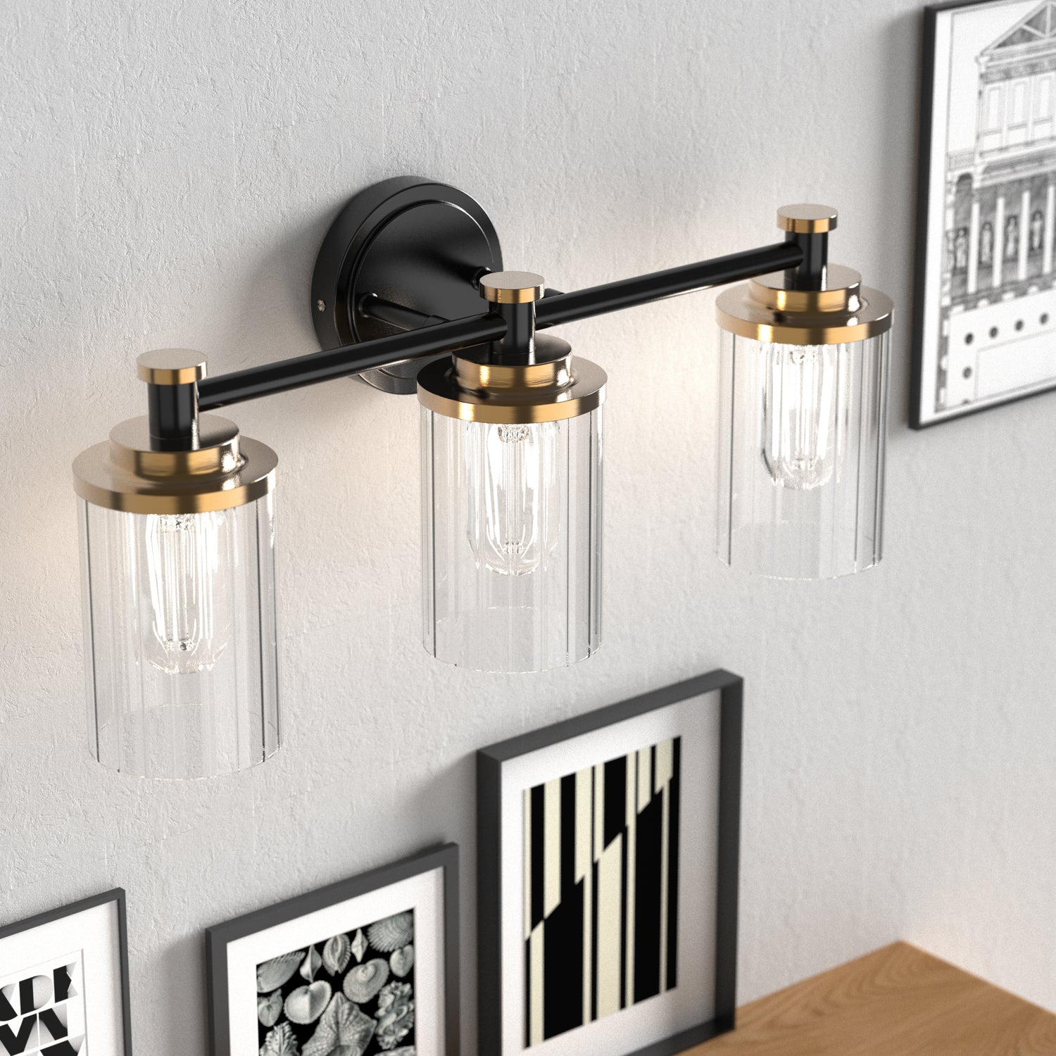 PHIXART Warm Color Bathroom Dimmable Vanity Light