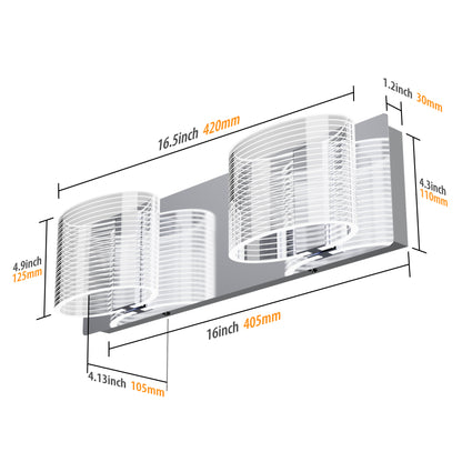 URSOLA LED Bathroom Vanity Transparent Linear Light