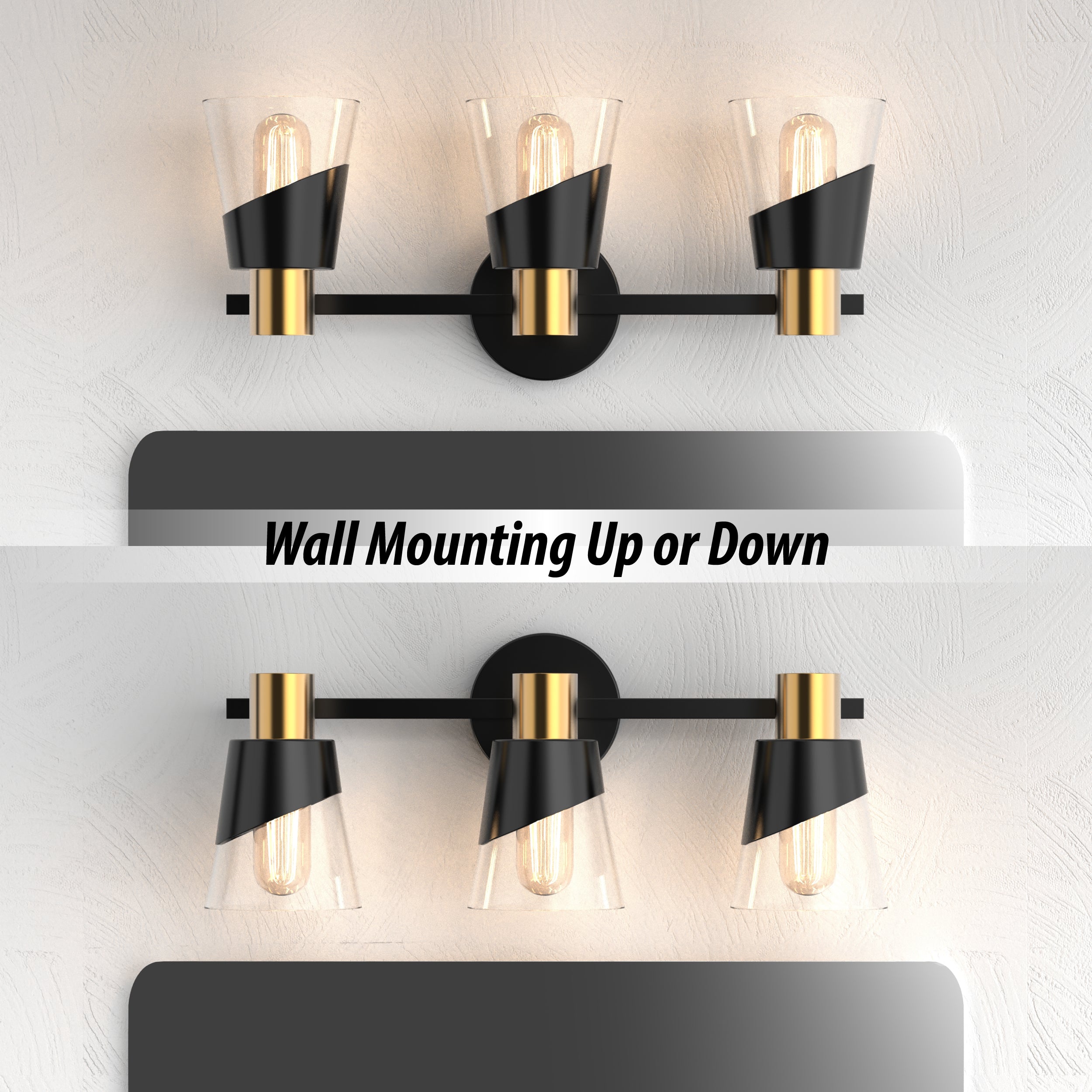 URSOLA Dimmable Bathroom Vanity Light hypotenuse Light