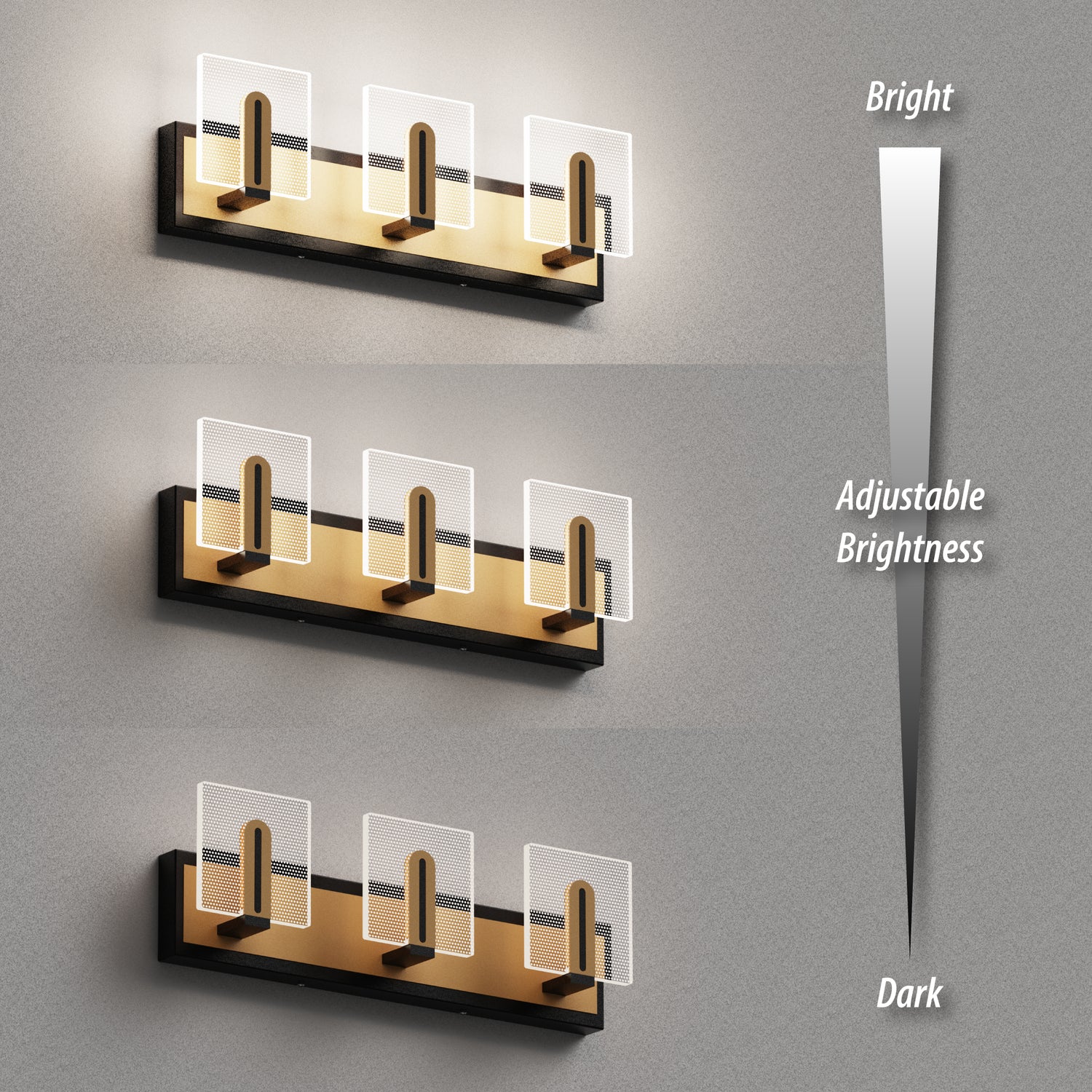 LIGHTINN LED Bathroom Vanity Simplicity Light Fixture