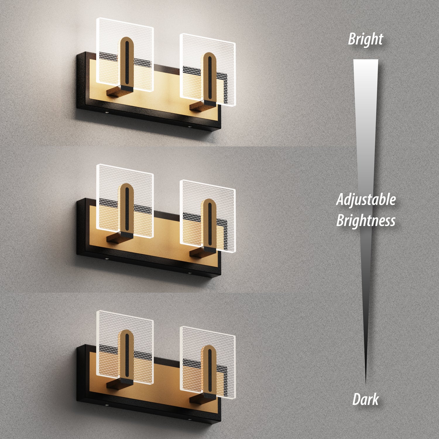 LIGHTINN LED Bathroom Vanity Simplicity Light Fixture