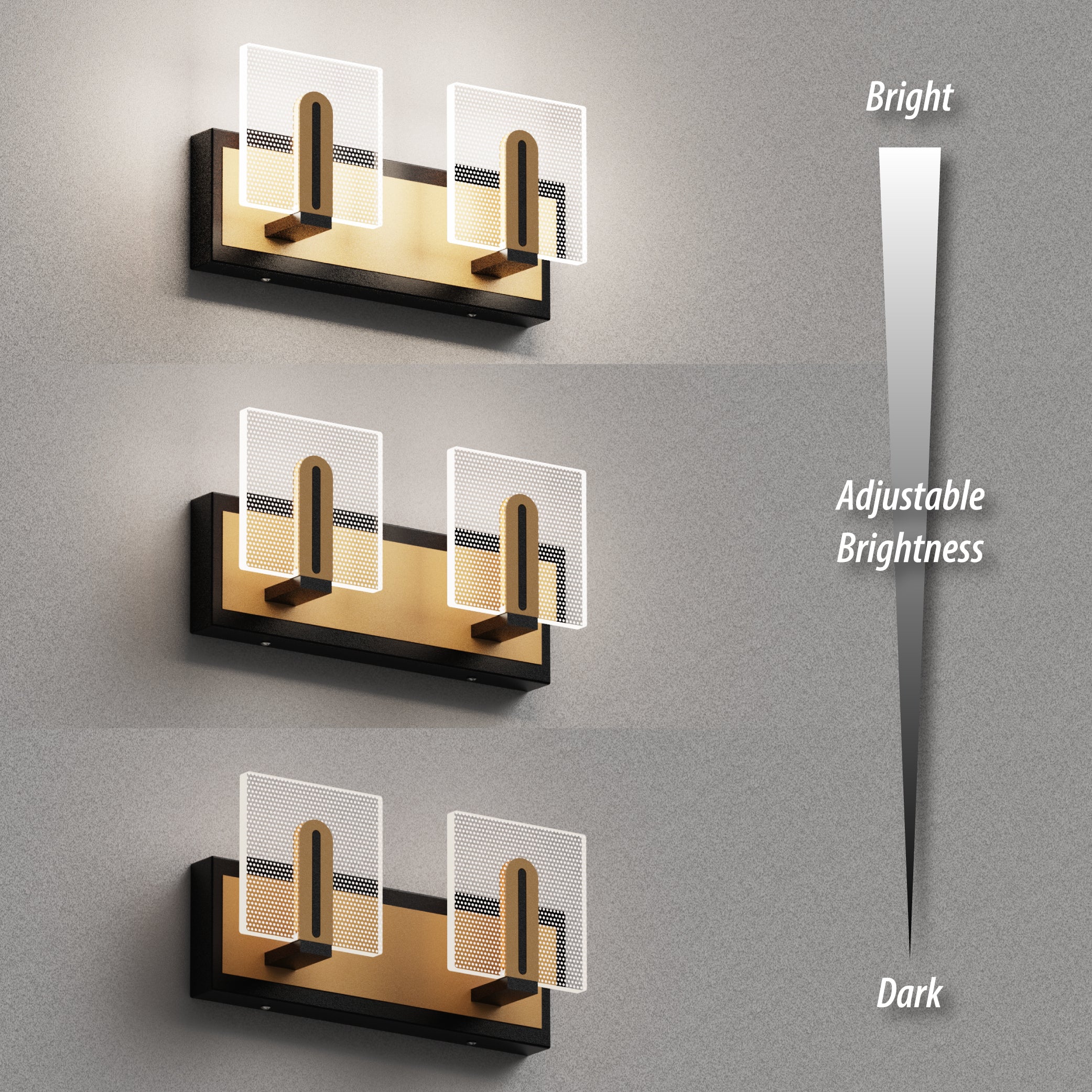 LIGHTINN LED Bathroom Vanity Simplicity Light Fixture