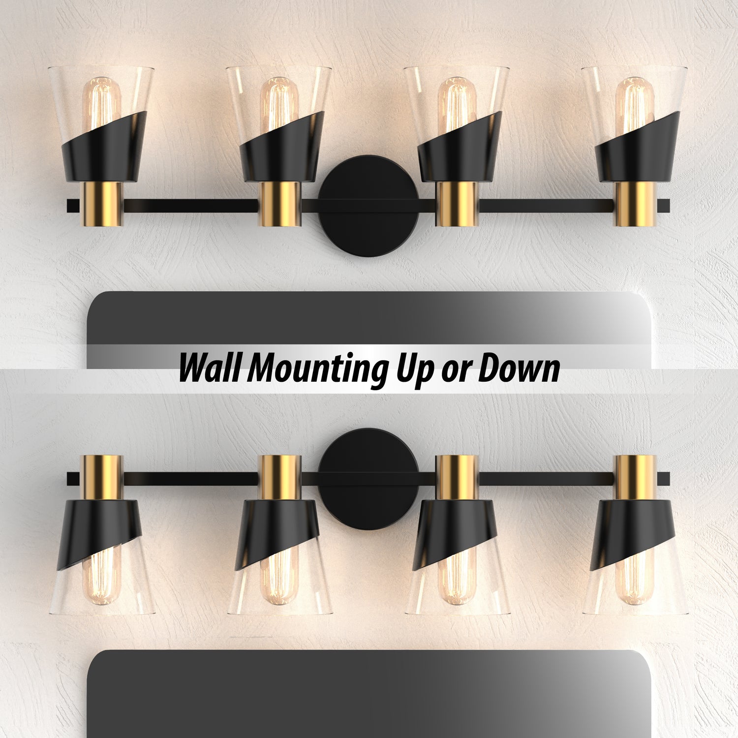 URSOLA Dimmable Bathroom Vanity Light hypotenuse Light