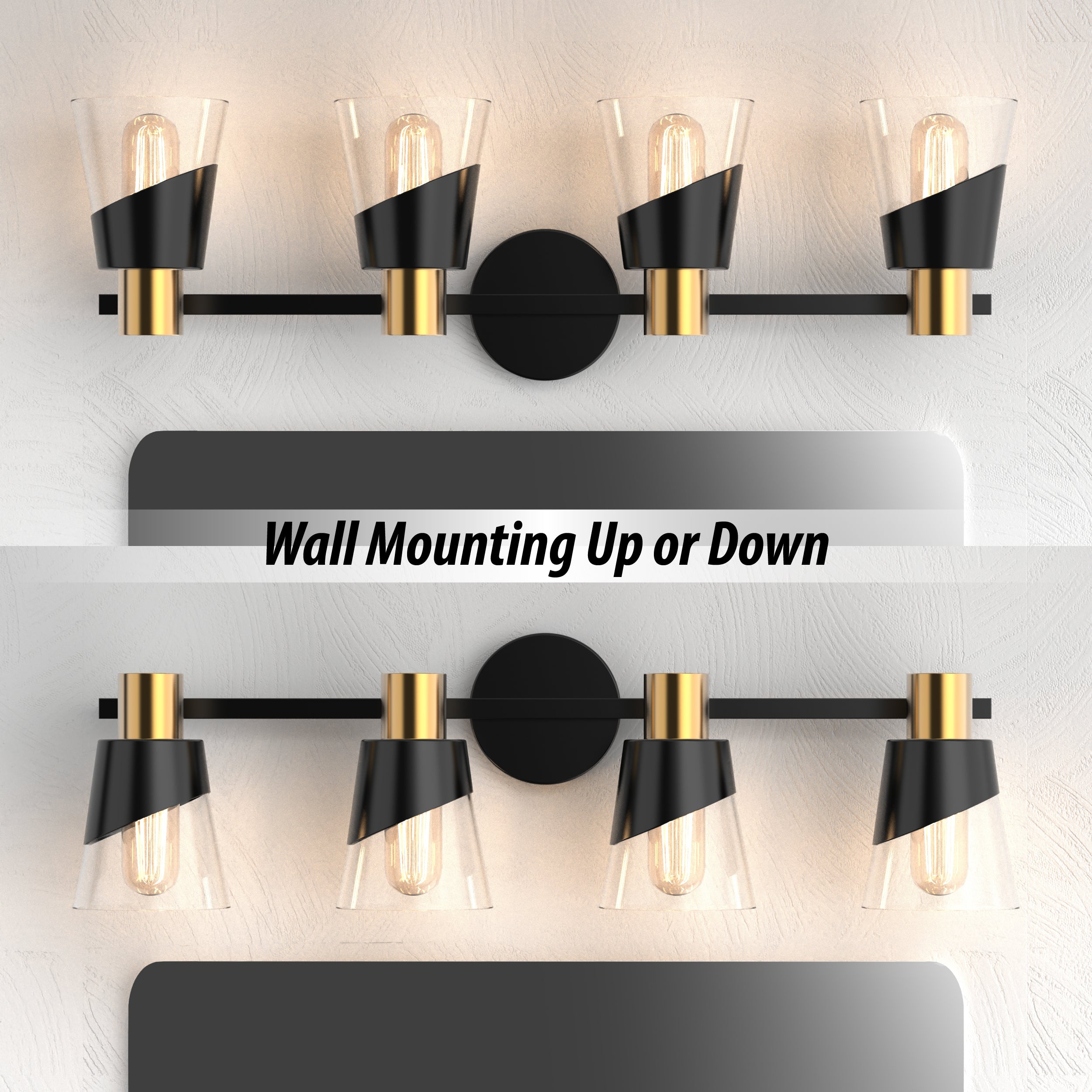 URSOLA Dimmable Bathroom Vanity Light hypotenuse Light
