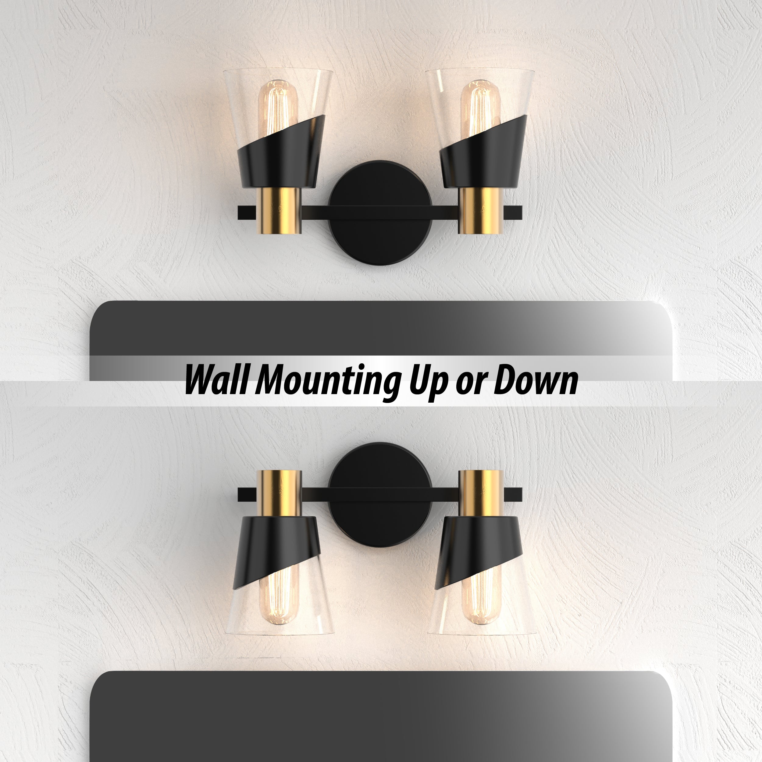 URSOLA Dimmable Bathroom Vanity Light hypotenuse Light