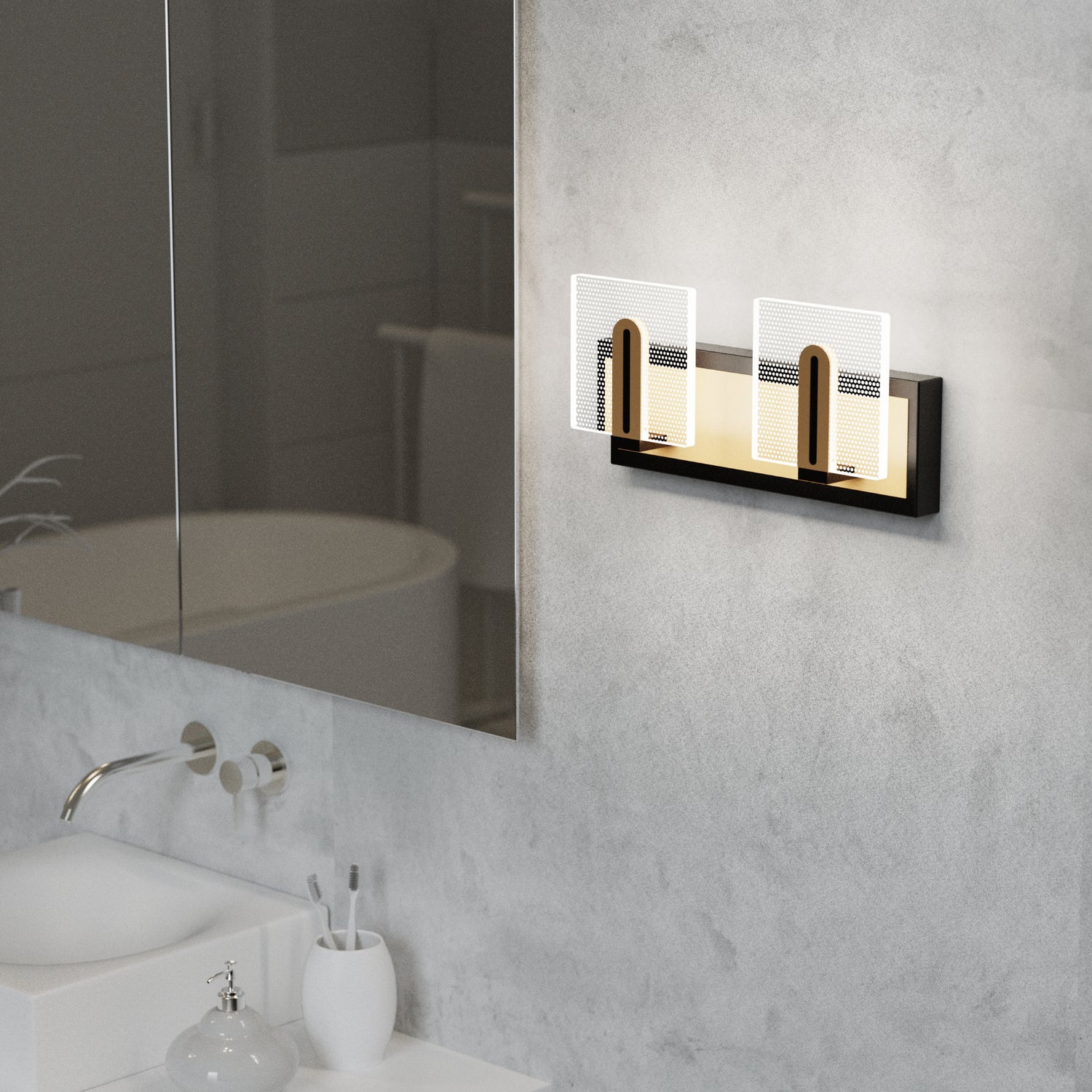 LIGHTINN LED Bathroom Vanity Simplicity Light Fixture