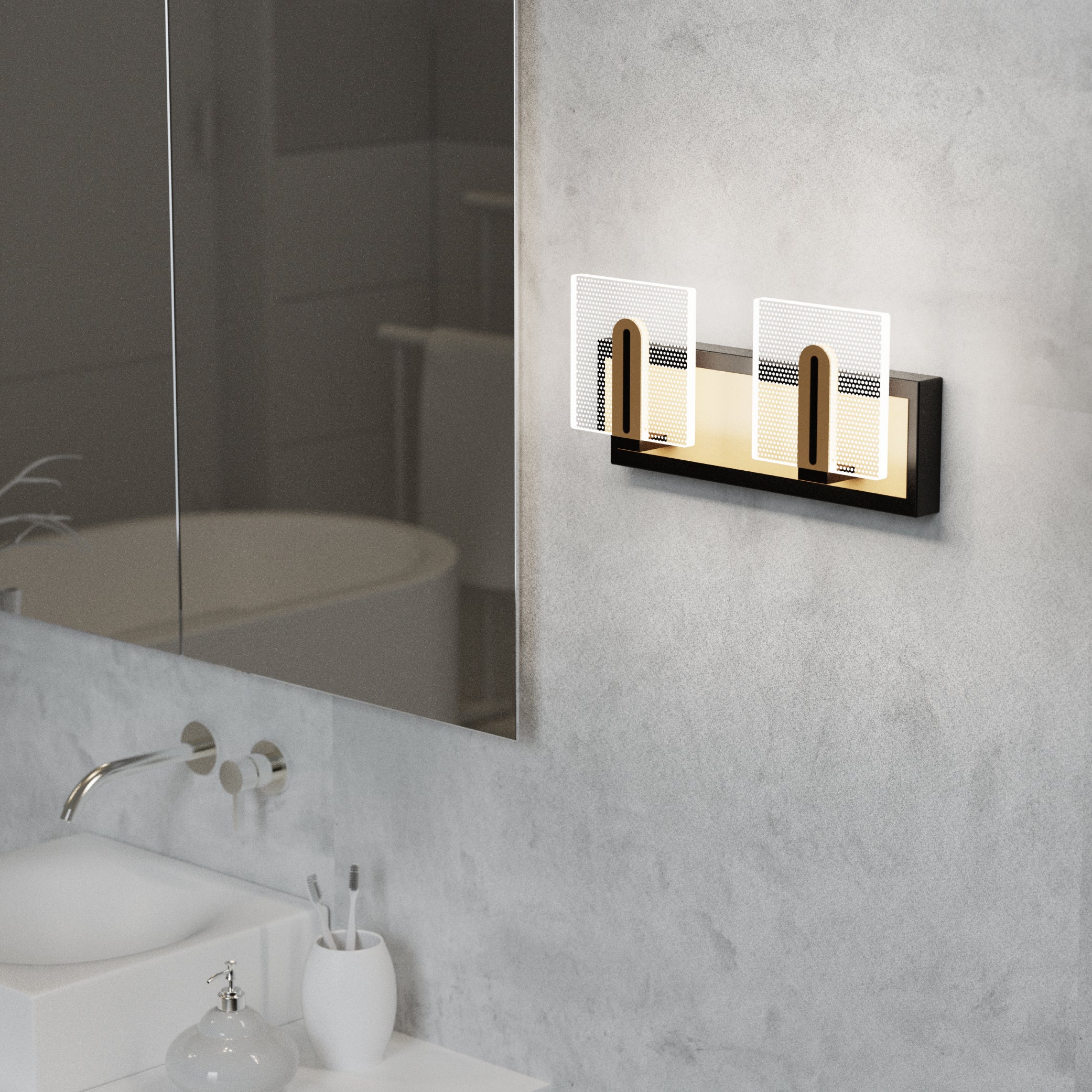 LIGHTINN LED Bathroom Vanity Simplicity Light Fixture