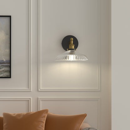 LIGHTINN Vintage Glass Lampshade Light Wall