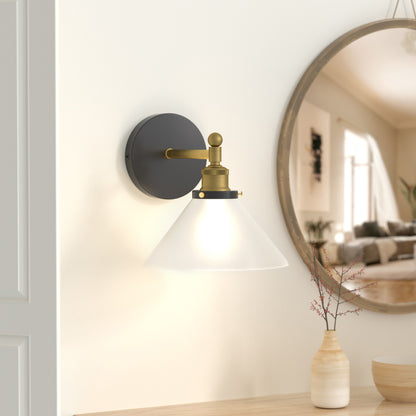 LIGHTINN Vintage Glass Lampshade Light Wall